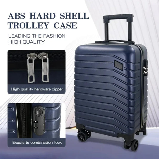 JMT-172874 OMASKA Custom ABS Luggage Set - 14, 20, 24, 28 Inch Spinner Wheels Travel Suitcases