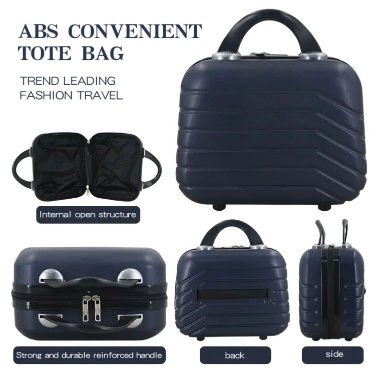 JMT-172874 OMASKA Custom ABS Luggage Set - 14, 20, 24, 28 Inch Spinner Wheels Travel Suitcases