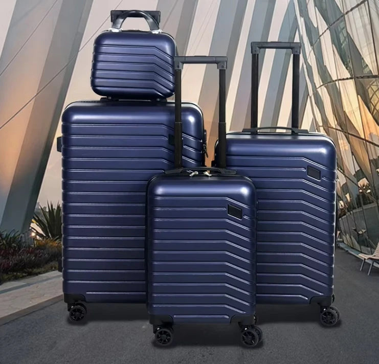 JMT-172874 OMASKA Custom ABS Luggage Set - 14, 20, 24, 28 Inch Spinner Wheels Travel Suitcases