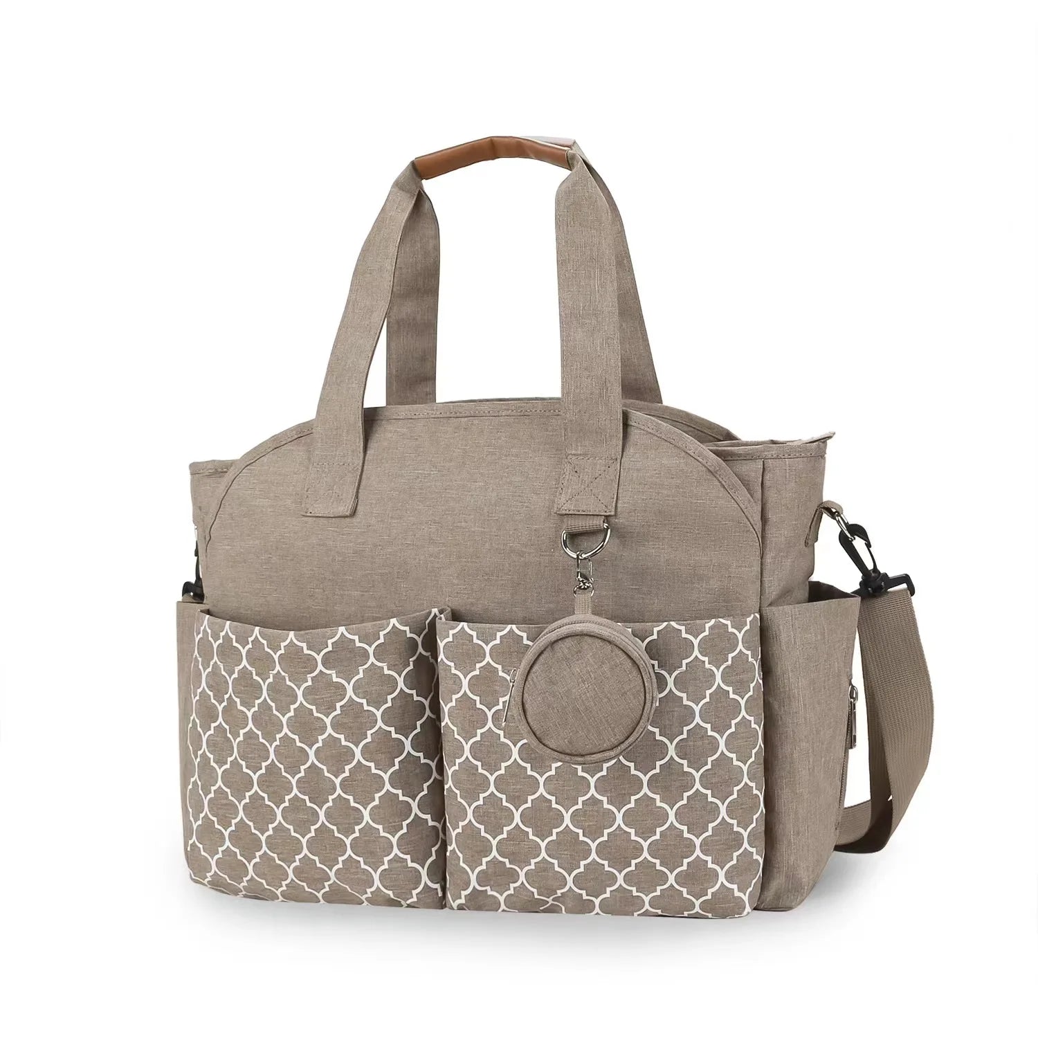 JMT-172938 Luxury Waterproof Folding Diaper Backpack with Changing Station for Parents