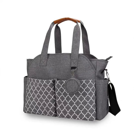 JMT-172938 Luxury Waterproof Folding Diaper Backpack with Changing Station for Parents