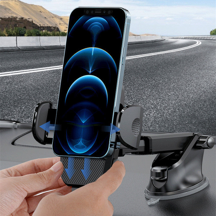 JMT-173002 Multifunctional Car Phone Holder with Strong Suction for Dashboard and Windshield Compatibility