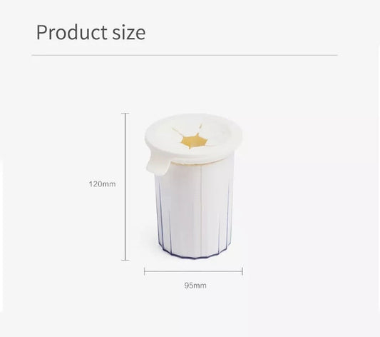 JMT-173066 Portable Pet Foot Washer Cup with Soft Silicone Bristles for Quick and Effective Pet Cleaning