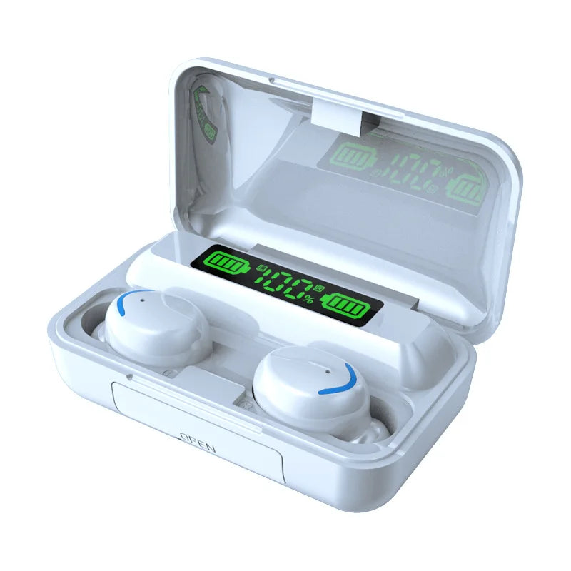 JMT-173322 F9-5 Wireless Earbuds with 9D Stereo Sound, Waterproof Design, and Bluetooth 5.0 Connectivity