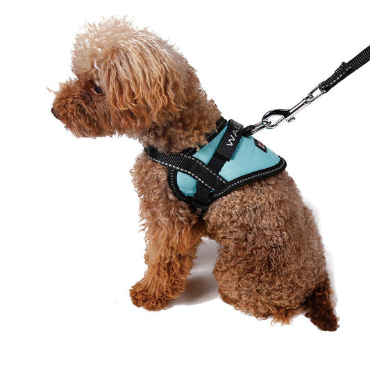 JMT-173322 Reflective Dog Seat Belt Harness with Traction Rope for Small Breeds