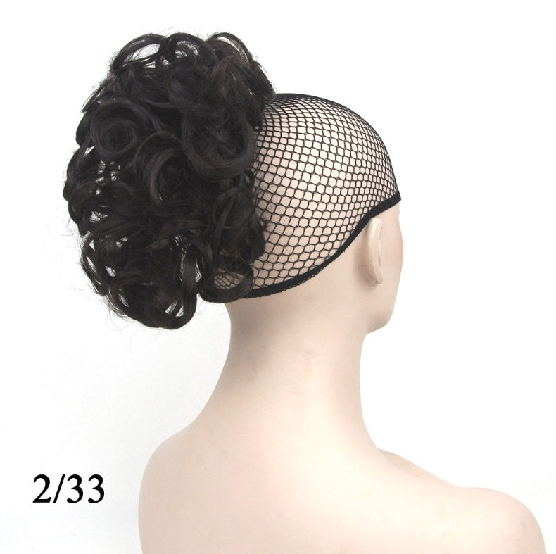 JMT-173514 European and American Short Hair Wigs with High Temperature Fiber, Fluffy Ponytail and Hair Extensions in Various Colors