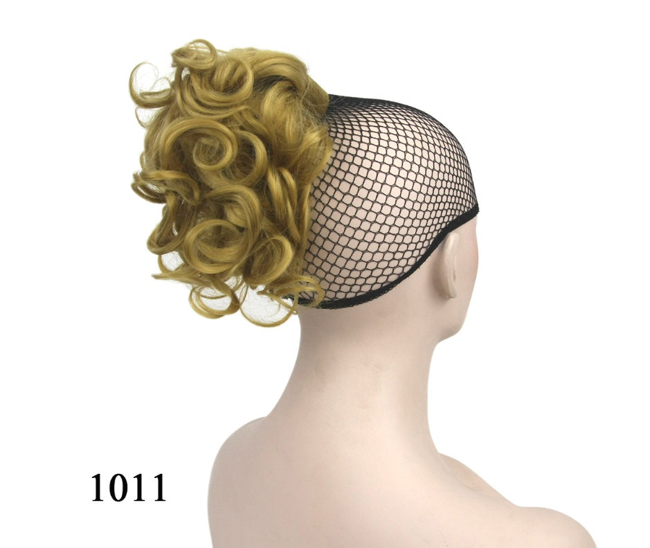 JMT-173514 European and American Short Hair Wigs with High Temperature Fiber, Fluffy Ponytail and Hair Extensions in Various Colors