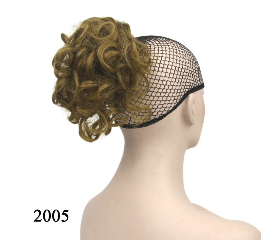 JMT-173514 European and American Short Hair Wigs with High Temperature Fiber, Fluffy Ponytail and Hair Extensions in Various Colors