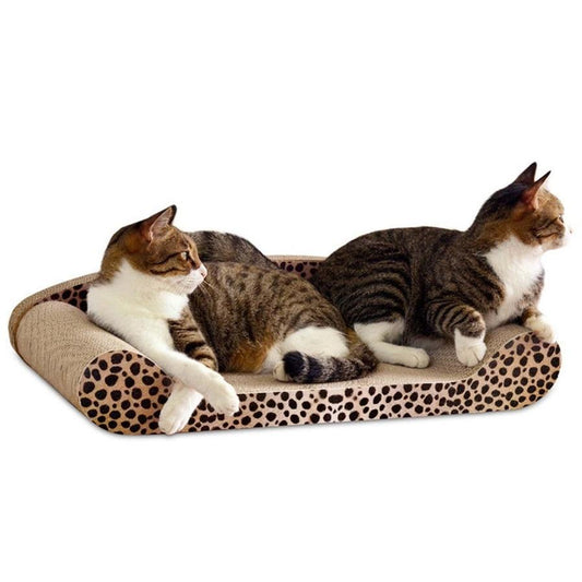 JMT-174154 Extra Large Corrugated Cat Scratch Board with Comfortable Backrest for Claw Grinding and Relaxation