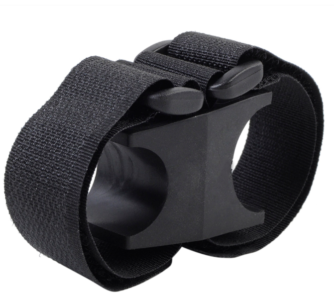 JMT-174346 LED Flashlight Strap for Bicycles - Adjustable and Durable Bike Accessory