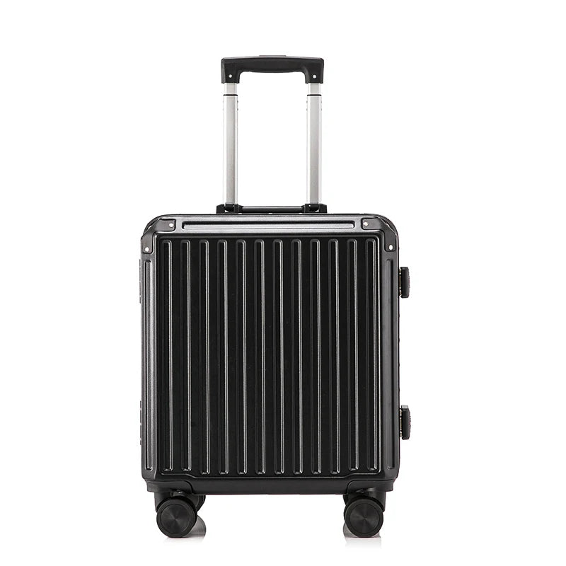 JMT-175178 Aluminium 18-Inch Cabin Luggage Suitcase for Travel, Anti-Crack Design, Ideal for Men