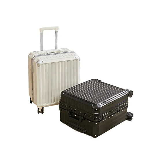 JMT-175178 Aluminium 18-Inch Cabin Luggage Suitcase for Travel, Anti-Crack Design, Ideal for Men