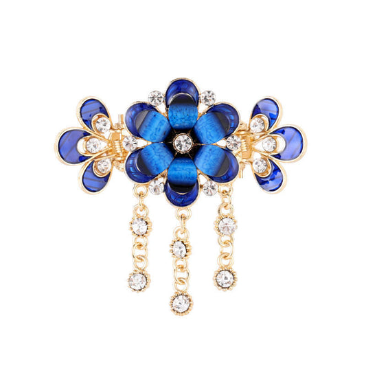 JMT-175818 Butterfly Shape Vintage Alloy Hair Clip with Artificial Crystal