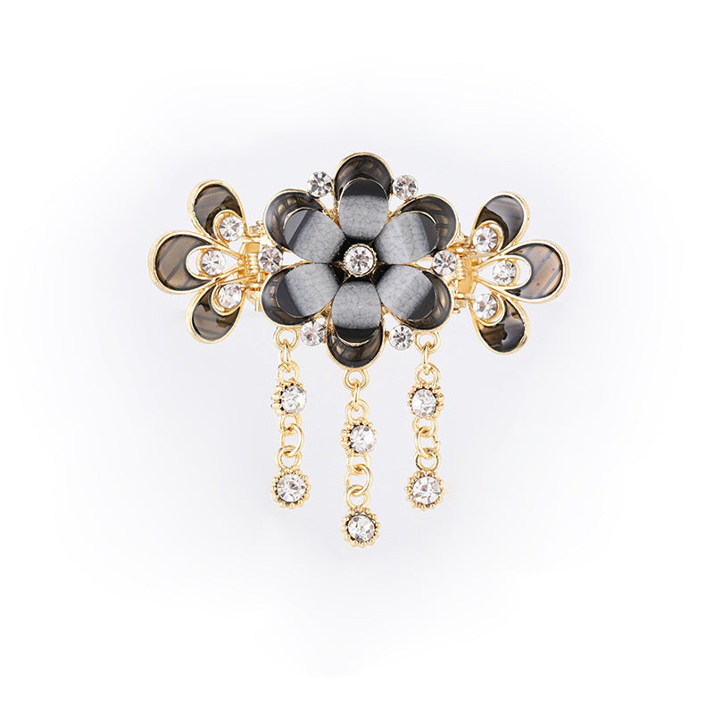 JMT-175818 Butterfly Shape Vintage Alloy Hair Clip with Artificial Crystal