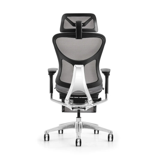 JMT-175882 Ergonomic Adjustable Office Chair with Headrest and Footrest, Full Mesh Design for Comfortable Workstation