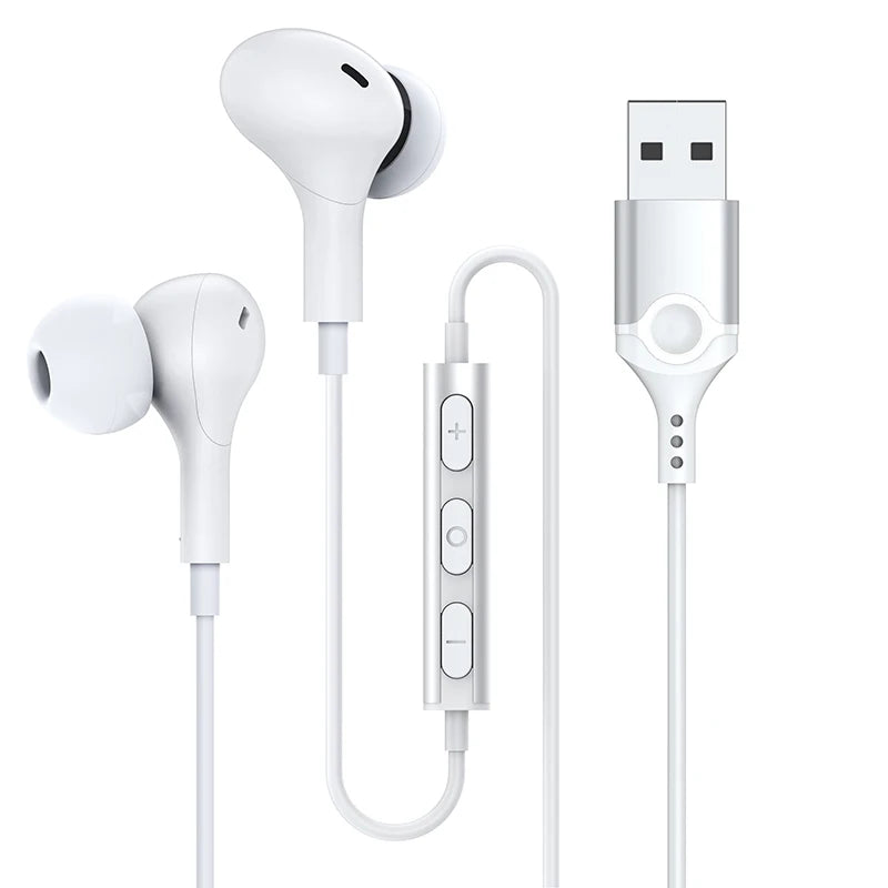 JMT-175946 Noise Cancelling Wired Headset with Microphone for Gaming and PC - Hi-Fi Sound Quality Earbuds