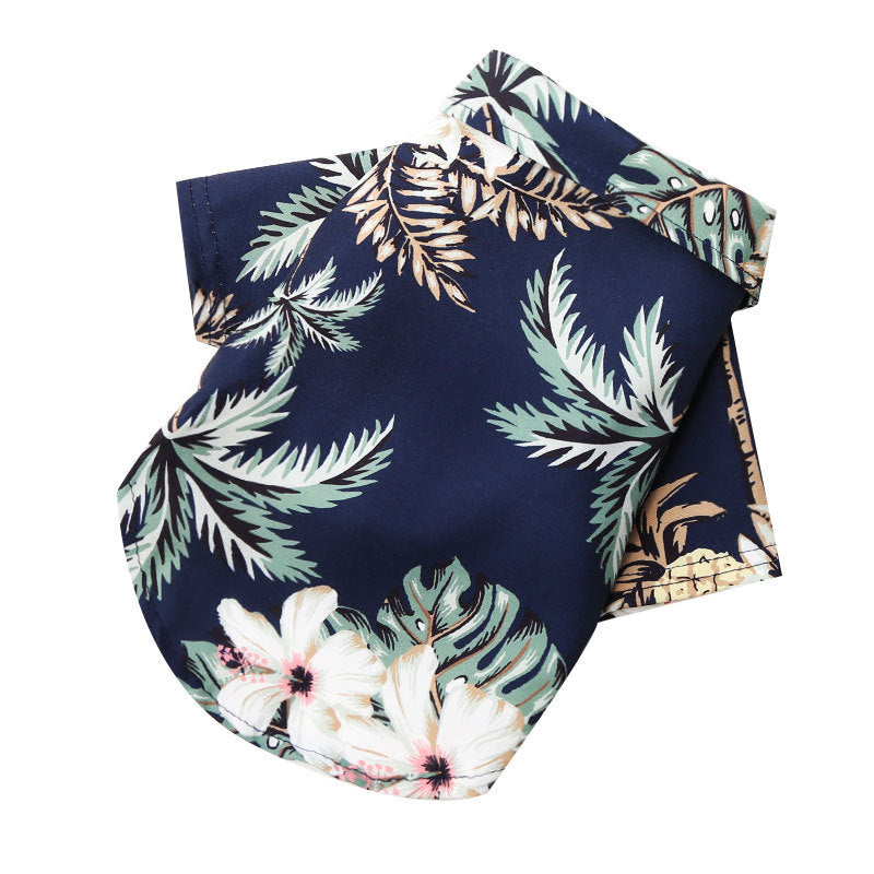 JMT-176202 Pineapple Print Beach Shirt for Small and Medium Dogs and Cats - Spring and Summer Apparel