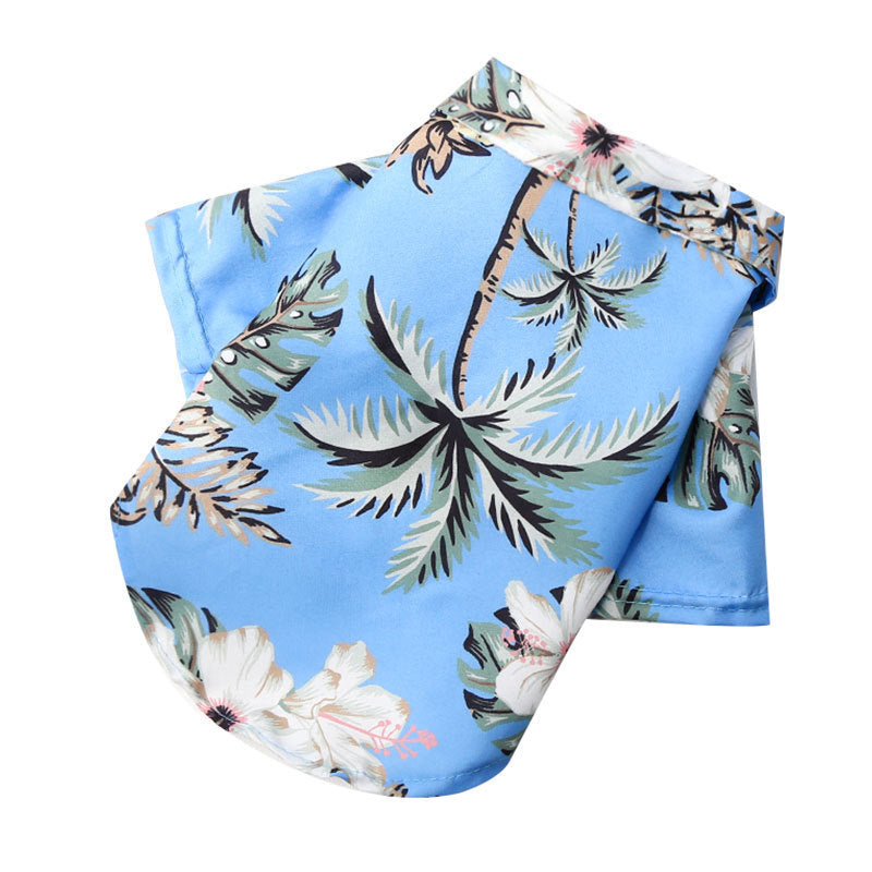 JMT-176202 Pineapple Print Beach Shirt for Small and Medium Dogs and Cats - Spring and Summer Apparel