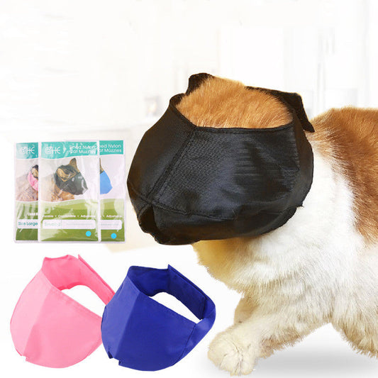 JMT-176522 Cat Eye Mask - Soft Nylon Blindfold for Pet Cats in Blue, Black, and Pink, Available in S, M, L Sizes