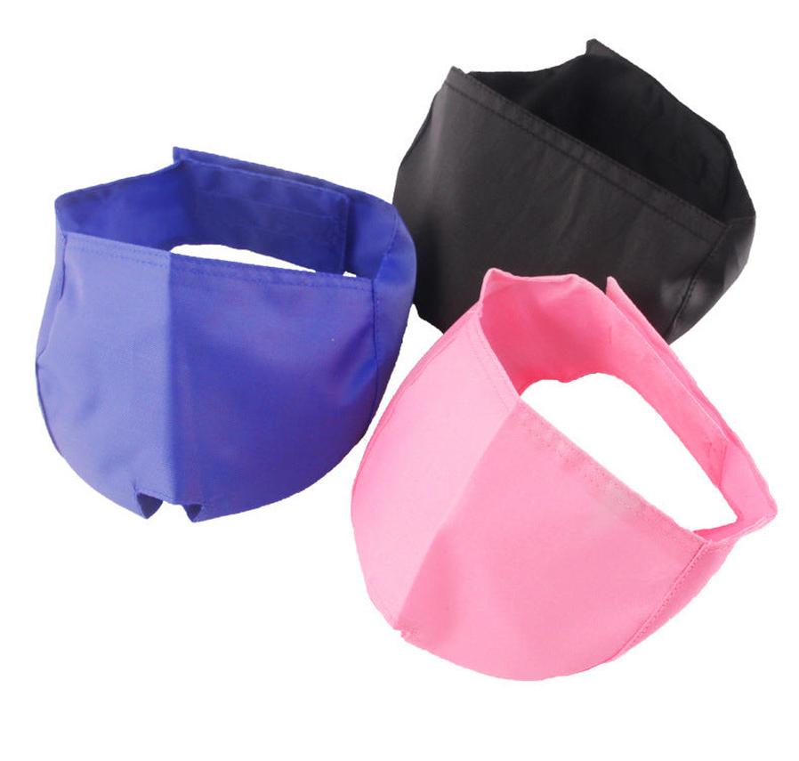 JMT-176522 Cat Eye Mask - Soft Nylon Blindfold for Pet Cats in Blue, Black, and Pink, Available in S, M, L Sizes