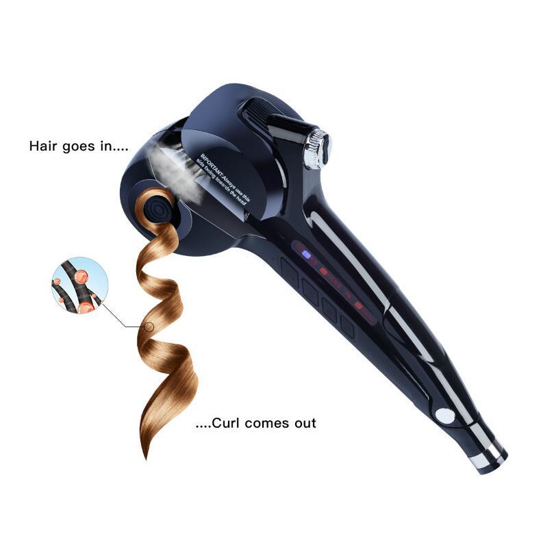 JMT-176586 Automatic Hair Curler with Steam and Ceramic Plates for Quick Styling and Effortless Curls