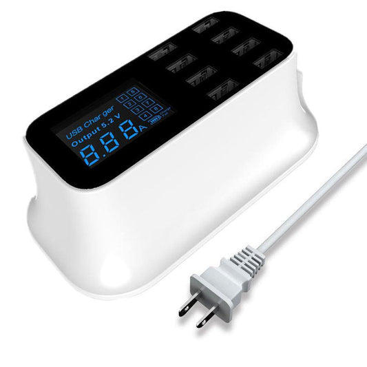 JMT-176778 8-Port USB Smart Fast Charger with LCD Display and Auto Voltage Detection