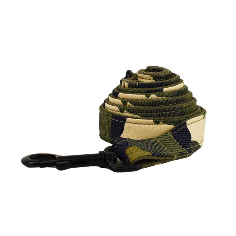 JMT-176778 Camouflage Dog Collar and Leash Set with Bow and Vest Accessories
