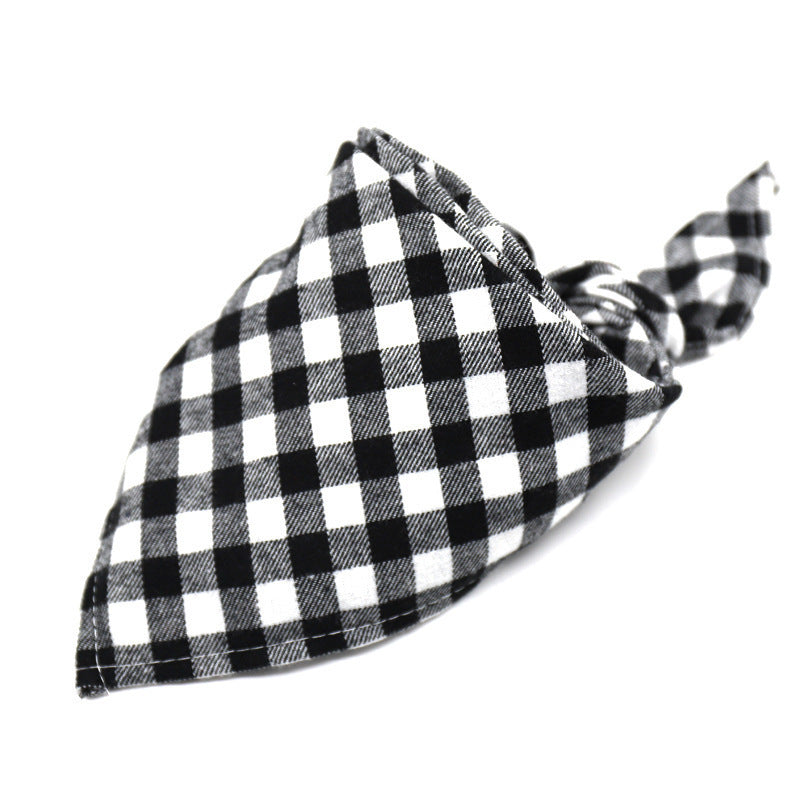 JMT-176906 Cotton Scottish Style Spring Flannel Triangle Scarf for Versatile Outfits