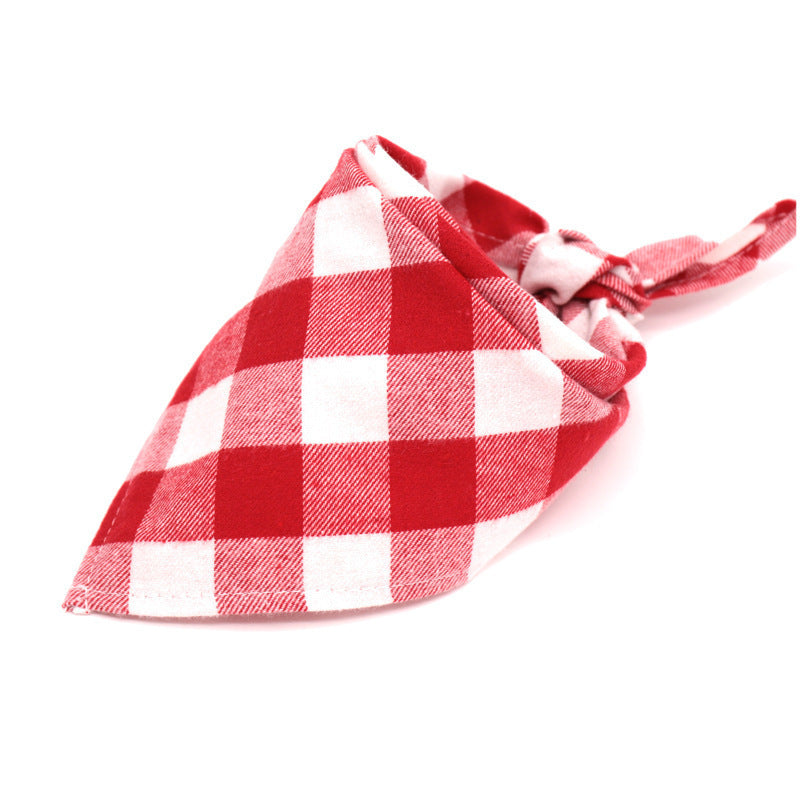 JMT-176906 Cotton Scottish Style Spring Flannel Triangle Scarf for Versatile Outfits