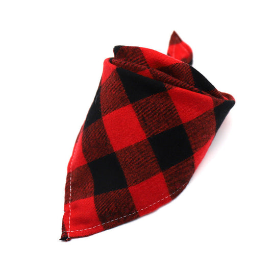 JMT-176906 Cotton Scottish Style Spring Flannel Triangle Scarf for Versatile Outfits