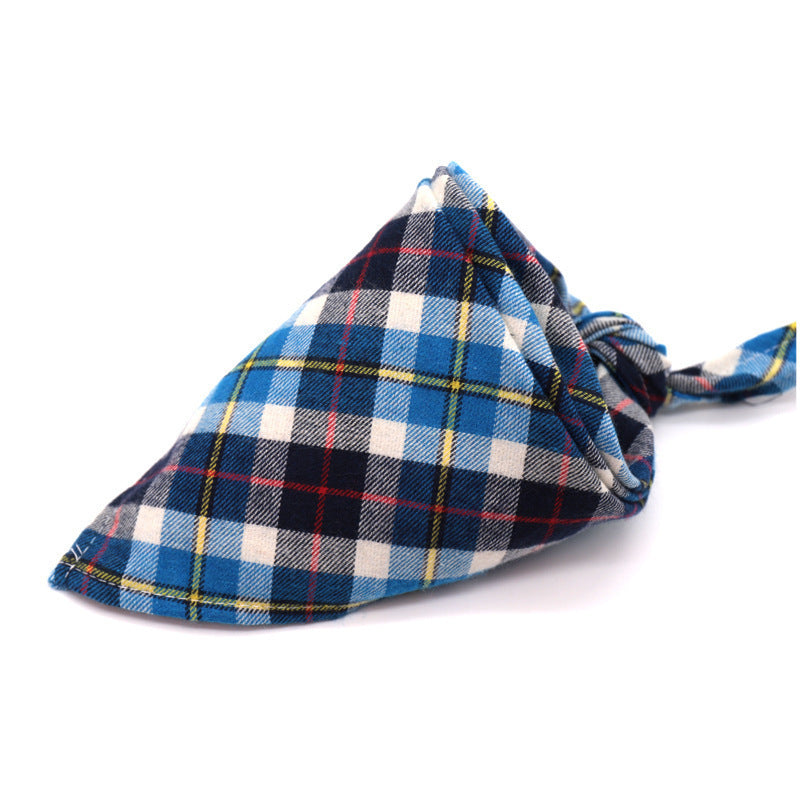 JMT-176906 Cotton Scottish Style Spring Flannel Triangle Scarf for Versatile Outfits