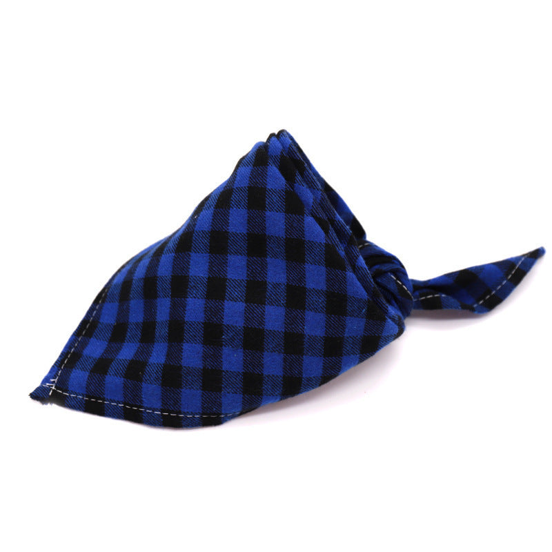 JMT-176906 Cotton Scottish Style Spring Flannel Triangle Scarf for Versatile Outfits