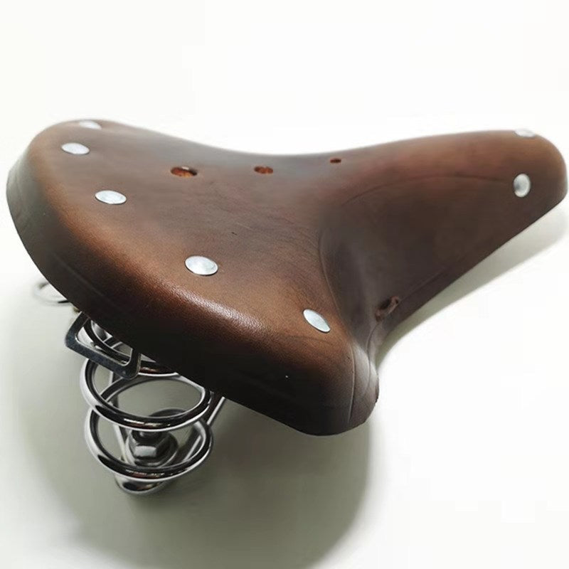JMT-176970 Cowhide Mountain Bike Saddle - Durable and Stylish Cycling Seat