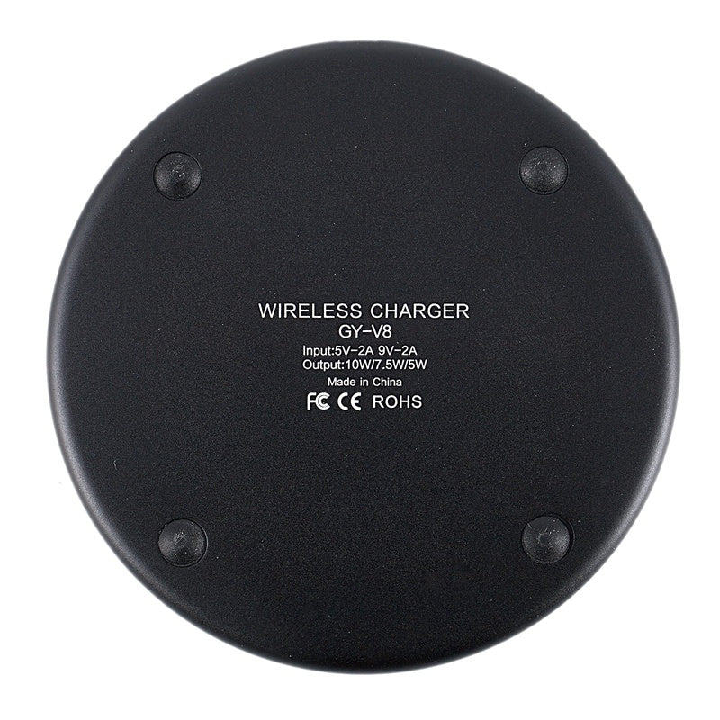 JMT-177930 10W Fast Charging Magic Array Wireless Charger for iPhone - Black/Red, Sleek Design