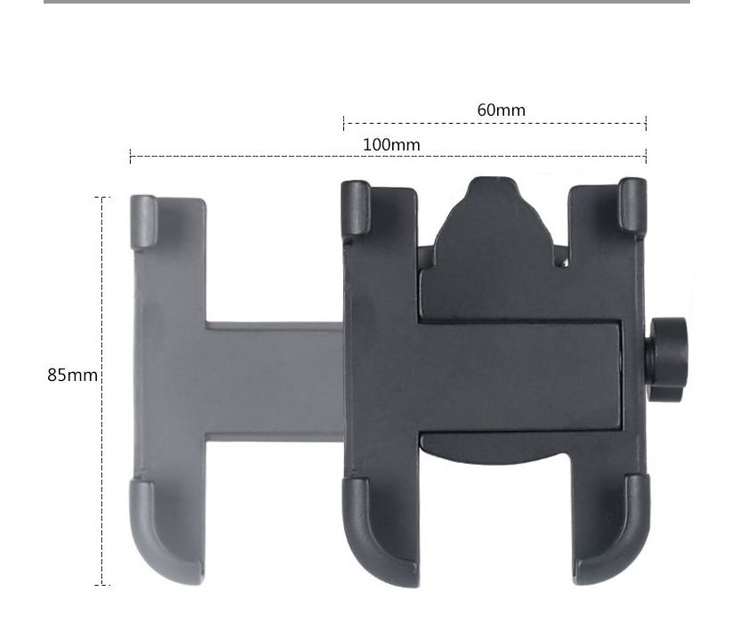 JMT-178122 Aluminum Alloy Bicycle Phone Holder - Adjustable and Lightweight Mount