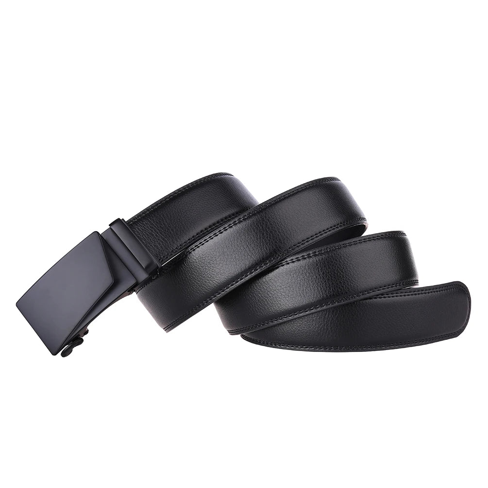 JMT-178186 Men's Leather Automatic Buckle Belt - Model LY36-21726-1