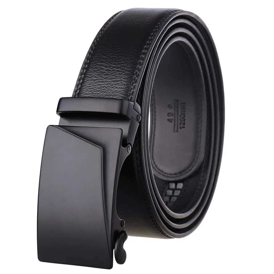 JMT-178186 Men's Leather Automatic Buckle Belt - Model LY36-21726-1