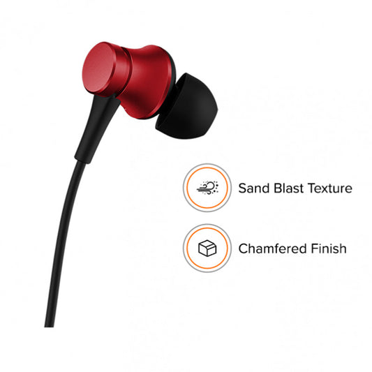 JMT-178250 Wired Piston In-Ear Headphones with 3.5mm Audio Jack - Available in Blue, Red, and Black