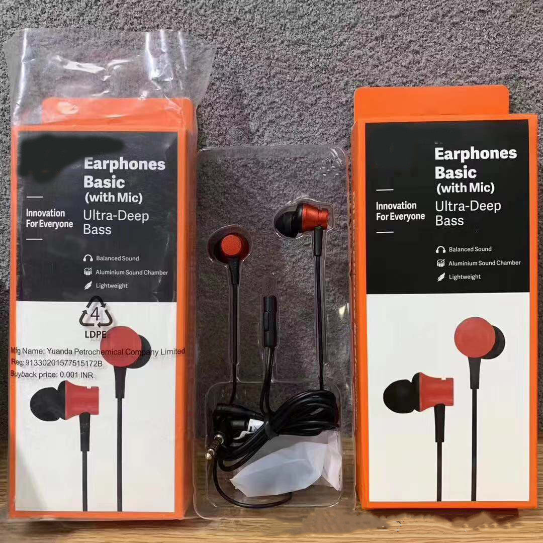 JMT-178250 Wired Piston In-Ear Headphones with 3.5mm Audio Jack - Available in Blue, Red, and Black