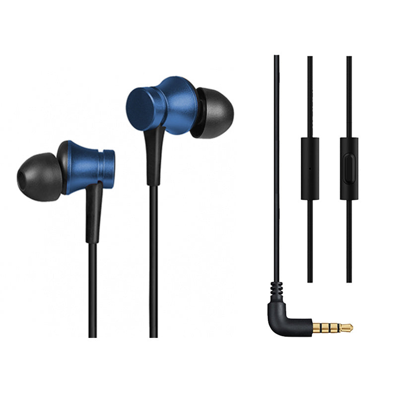 JMT-178250 Wired Piston In-Ear Headphones with 3.5mm Audio Jack - Available in Blue, Red, and Black
