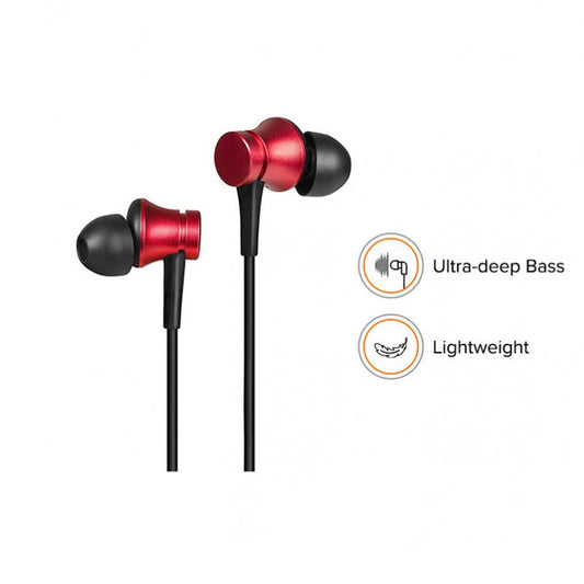 JMT-178250 Wired Piston In-Ear Headphones with 3.5mm Audio Jack - Available in Blue, Red, and Black