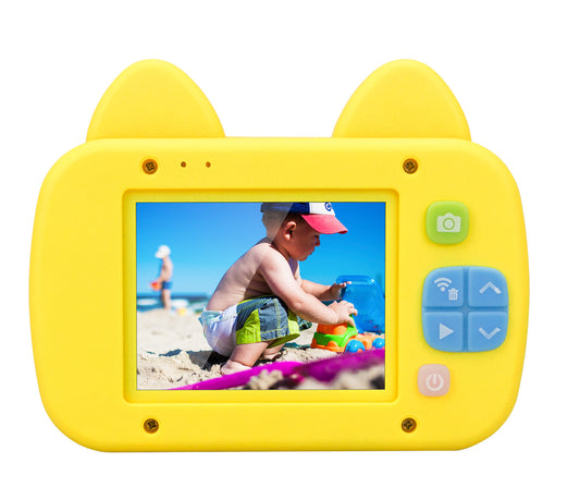 JMT-178506 Kid-Friendly Digital Camera with Cartoon Kitten Design for Little Photographers