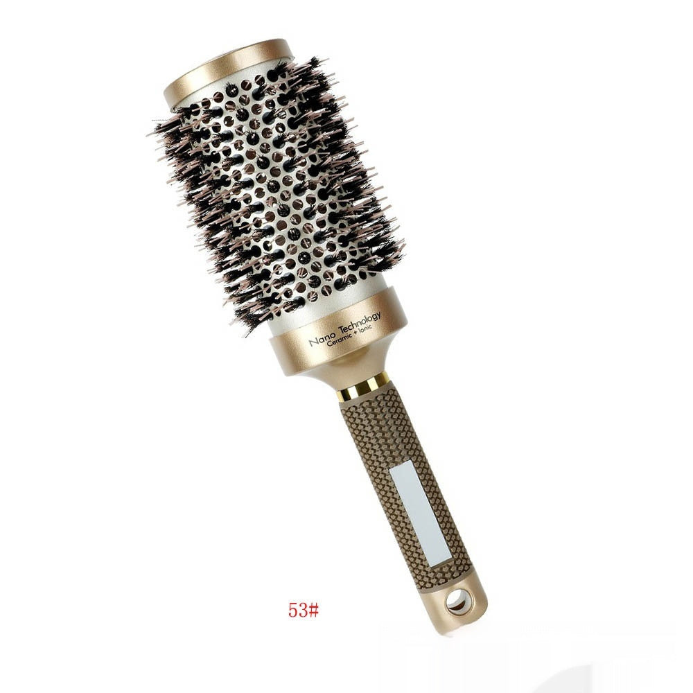 JMT-178570 Elegant Gold Ceramic Aluminum Tube Big Wave Shape Comb - Temperature-Resistant, 25# to 53# Options Available