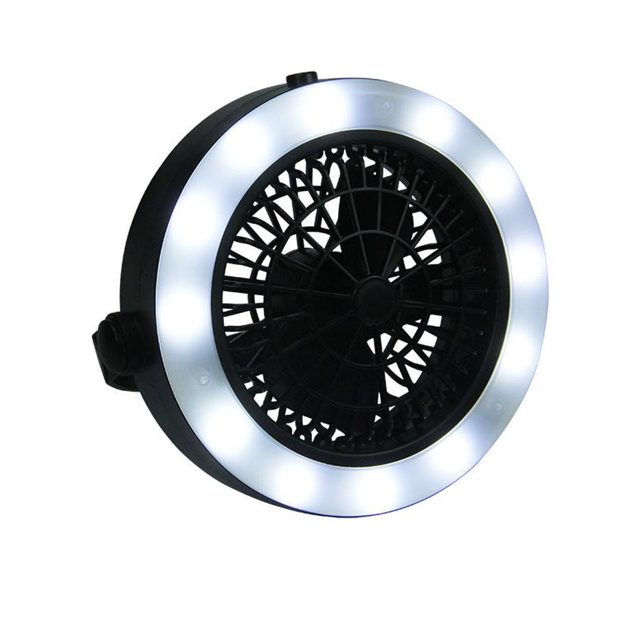 JMT-178634 Portable Rechargeable Waterproof Multi-Function Camping Fan and Light for Outdoor Activities