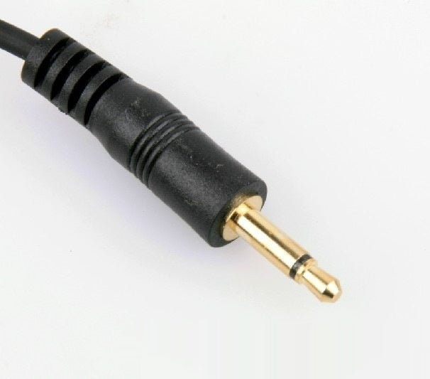 JMT-178762 PC USB Cable with 3.5mm Connector, Flexible Spring Wire, 30-100cm Length, Gold-Plated Plug