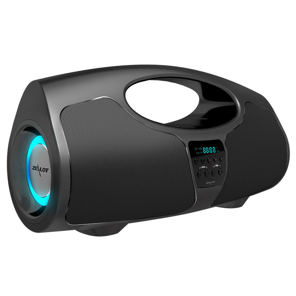 JMT-178762 Portable Bluetooth Speaker with Microphone - Black, 32GB Storage, USB Powered, 10m Range
