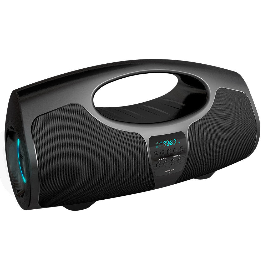JMT-178762 Portable Bluetooth Speaker with Microphone - Black, 32GB Storage, USB Powered, 10m Range