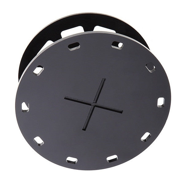 JMT-179018 Round Black Makeup Brush Holder with 10 Holes for Easy Storage