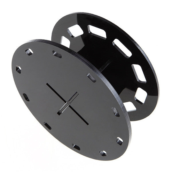 JMT-179018 Round Black Makeup Brush Holder with 10 Holes for Easy Storage