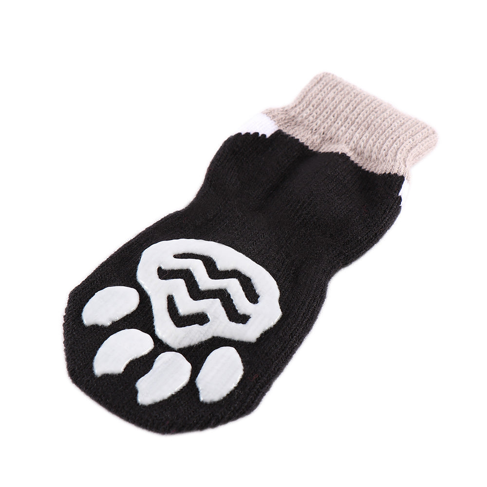 JMT-179210 Indoor Pet Socks - Breathable, Anti-Slip, and Easy-to-Clean Cotton Blend